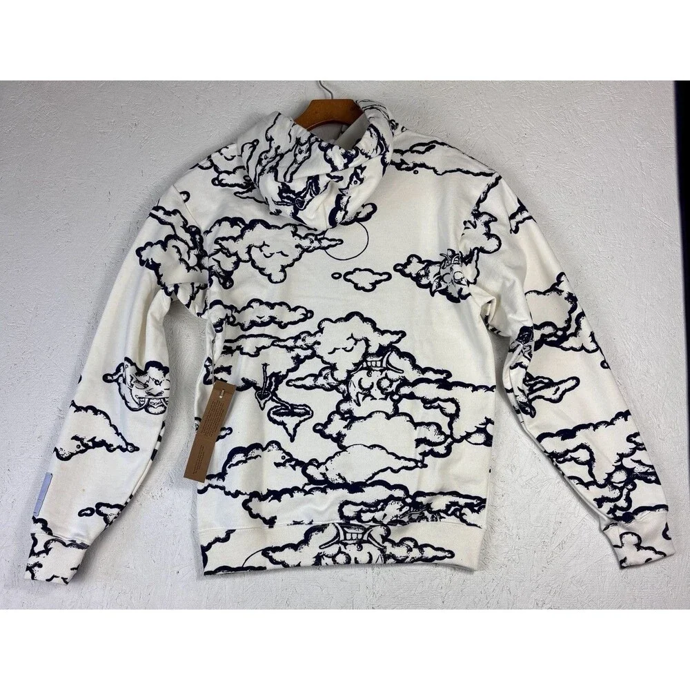 NWT Wasted Co Size S Good Times Dragon Cloud Monster Indigo Sweatshirt HoodieUSA - Picture 2 of 11